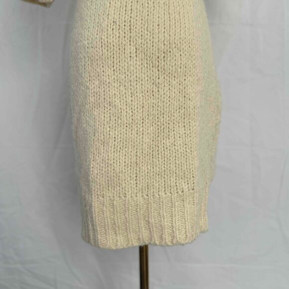 Free People Short Sleeve Cardigan Women XS Chunky Cable Knit Long Bohemian Retro - Picture 10 of 16